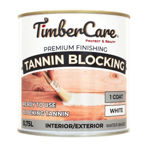 Грунт для блокировки пятен танина TimberCare Tannin Blocking (цвет: белый), банка 0,75л