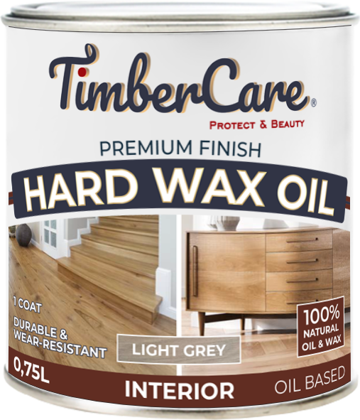 Защитное масло с твердым воском TimberCare Hard Wax Oil (цвет: Светло-сер/ Light gray), банка 0,175л