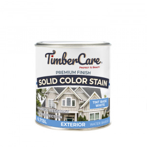 Покрытие суперстойкое кроющее TimberCare Solid Color Stain (цвет: Белый/ White base), банка 0,713л