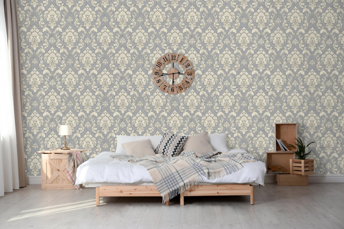 R117123 Обои Grandeco (FLORA) (1*6) 10,05х1,06 винил на флизелине