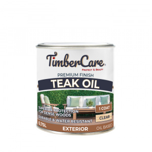 Натуральное тиковое масло TimberCare Teak Oil (цвет: прозрачный), банка 0,75л