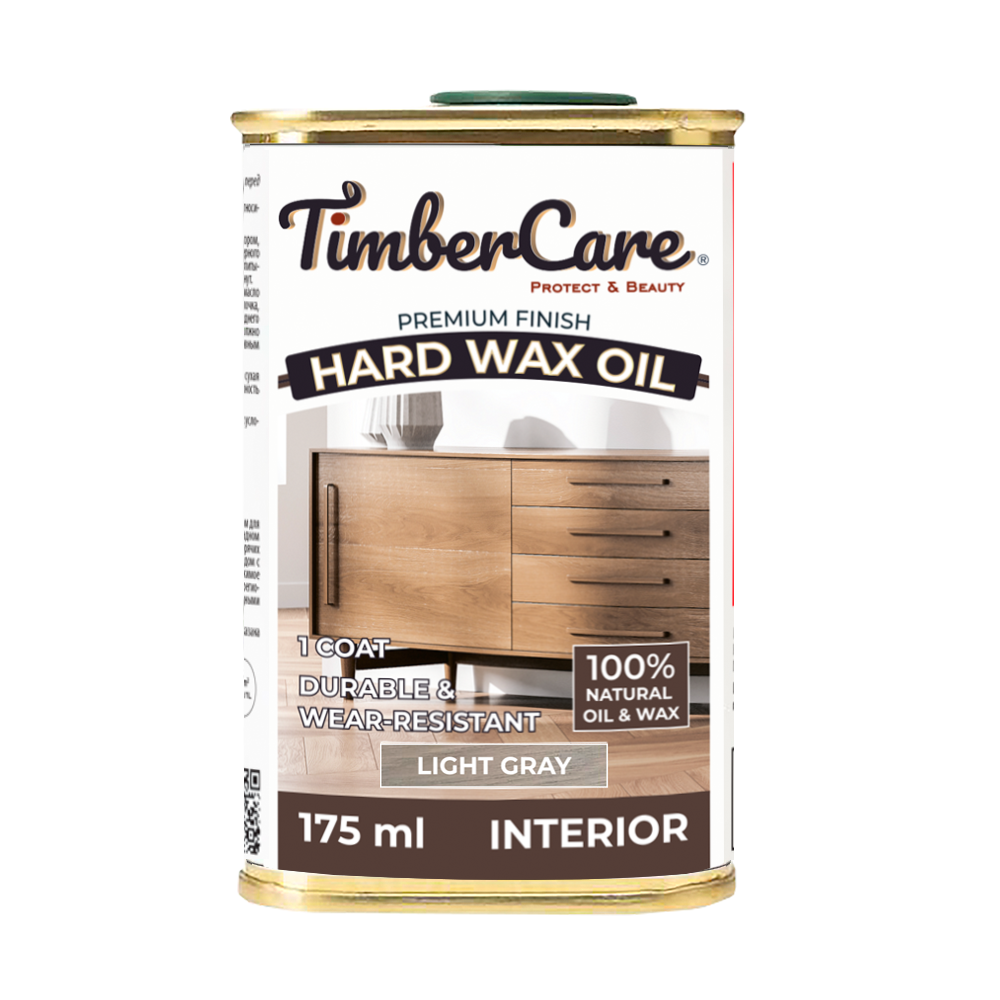 Защитное масло с твердым воском TimberCare Hard Wax Oil (цвет: Светло-сер/ Light gray)