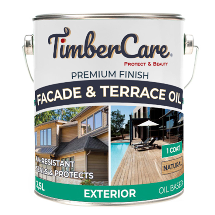 Масло для фасадов и террас TimberCare Facade&Terrace Oil (цвет: натуральный), банка 0,75л