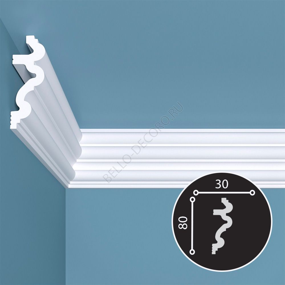 bello deco Карниз   К 6 (80x30)