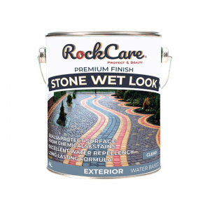Пропитка водоотталкивающая с эф-том мокрого камня RockCare Stone Wet Look (цвет: прозрач.), банка 4л
