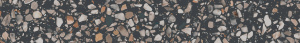 Плинтус Бричиола чёрный матовый обрезной 60x9,5x0,9