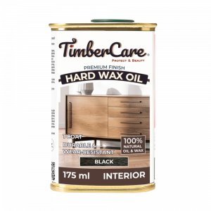 Защитное масло с твердым воском TimberCare Hard Wax Oil (цвет: Черный/ Black), банка 0,175л