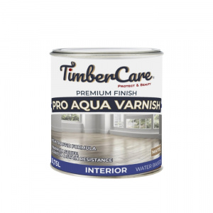 Проф. лак на акриловой основе TimberCare Pro Aqua Varnish (цвет: шелков-матовый/ matte), банка 0,75л