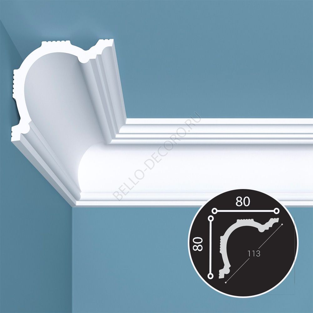 bello deco Карниз  К 1 (80x80)